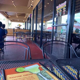 Outside seating