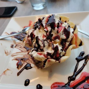 Yummy fried ice cream