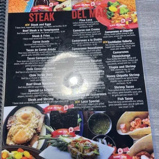 menu, paella