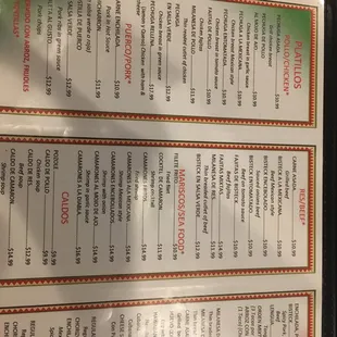 menu, pizza