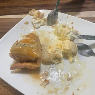 Fried cheesecake &amp; fried ice cream