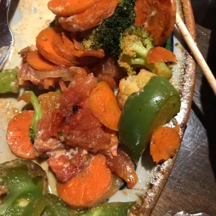 Vegetables can be swapped for sides