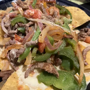 Fajita nachos