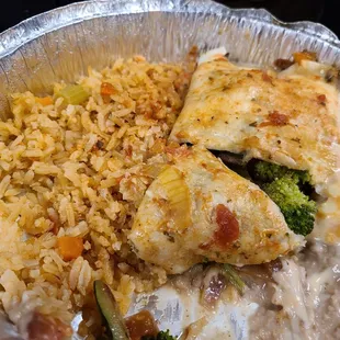 Veggie burrito to go = yum!!