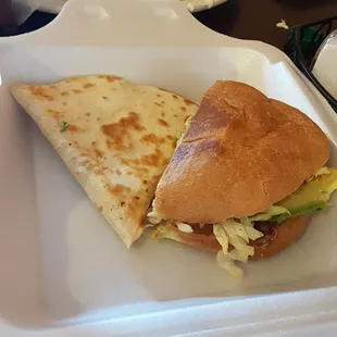 Great food. I ordered a steak quesadilla. My wife ordered a torta and enchilada. Both delish