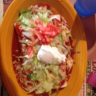 I changed my mind I got the Burrito Deluxe with El Pastor sauce the El Pastor Sauce.