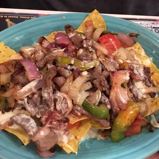 Steak Fajita Nachos - they're amazing!