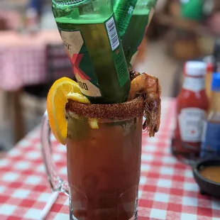 Michelada Doble with Dos Equis