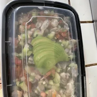 The shrimp ceviche order