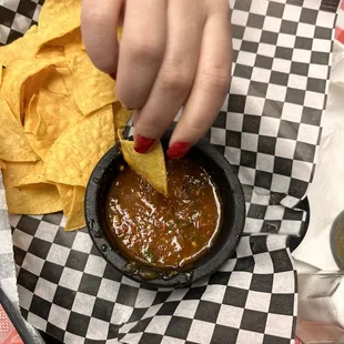 Chips and salsa.