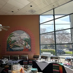 Buffet area