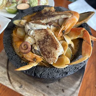Hot Seafood Molcajete