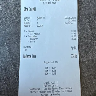 Prices