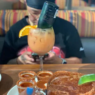 Oyster shots, Mimosas, michelada the presentation is divine! Ask for Alonzo you will thank me later ! He is the best of the best !