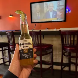 BYOB but they'll give you a complimentary corona or margarita if you forget