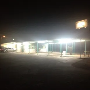 Can't miss it in the night-time