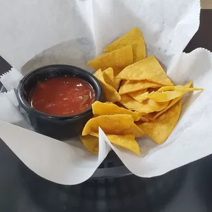 Chips and salsa.