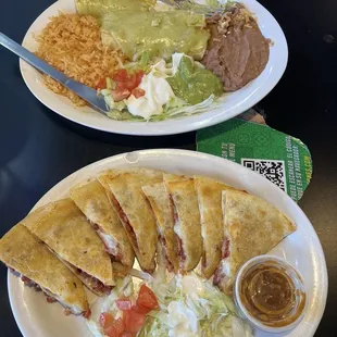 Enchiladas Lecheras Quesadilla