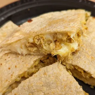 Kids chicken quesadilla, chicken was dry