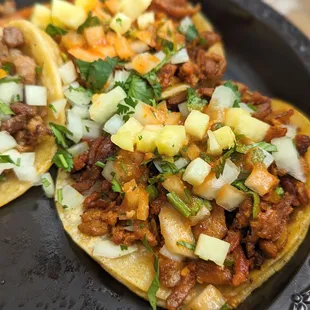 Al pastor, tasted OK but didn't like the pineapples and tomato on top