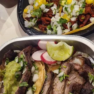 Steak tacos (bottom)