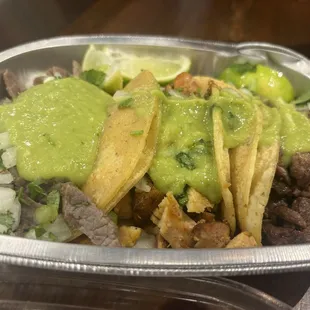 Asada, pollo, ribeye