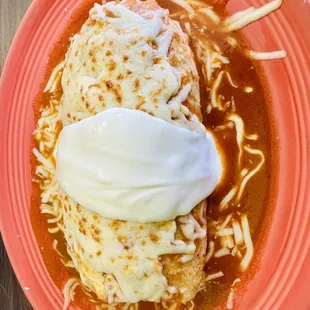 Super Veggie Burrito, Enchilada Style