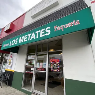 the front of a restaurant