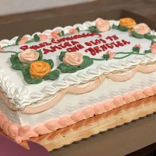 a birthday cake