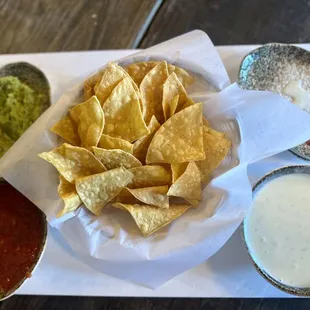 Queso, Salsa y Guacamole