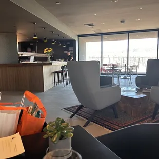 Very comfy and a variety of indoor and outdoor seating