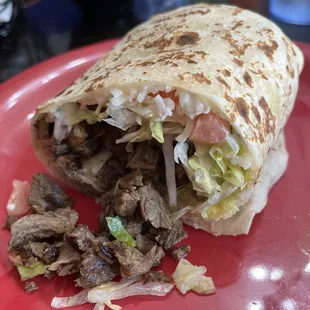 Steak burrito