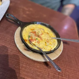 Queso fundido.
