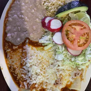 Cheese enchiladas