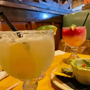 Top shelf Margarita and a Frozen Swirl