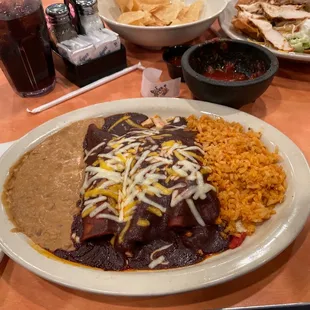 #19 Chicken Mole Enchiladas