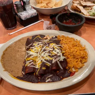 Chicken Mole Enchiladas