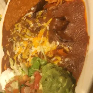Beef fajita enchiladas