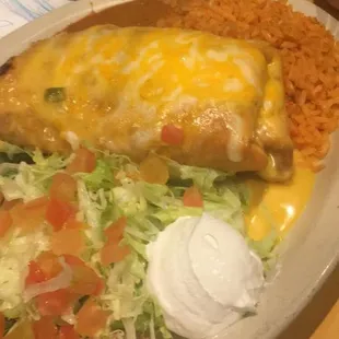 Beef chimichanga