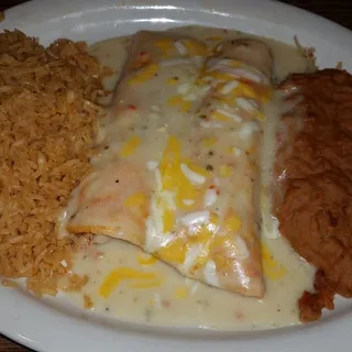 #17 Sour Cream Chicken Enchiladas