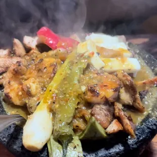 a close up of a plate of food