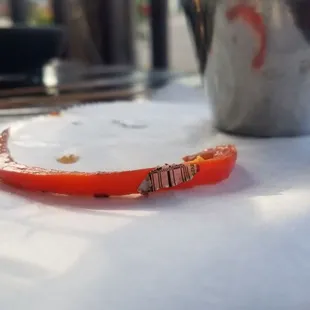 The UPC code still on my dinner.