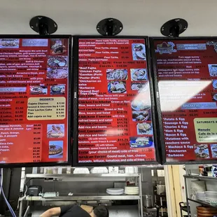 Menu. Order at the counter