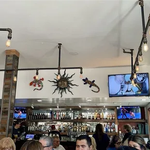 Dining area. Not too many tables but they do have a bar.