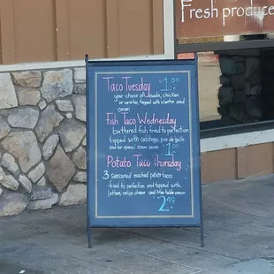 Apparently, potato tacos...