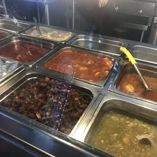 Taco shop inside