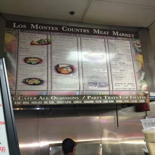 Kitchen menu