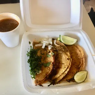 Birria Tacos with Consommé