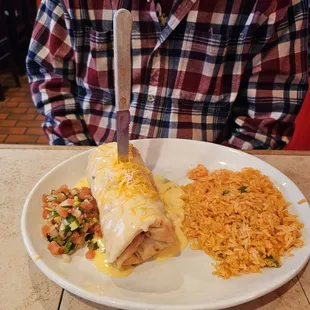 Chimichanga :) Husband enjoyed it.