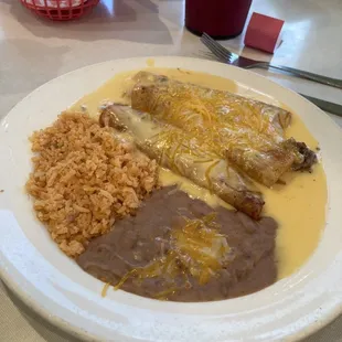 Beef Enchiladas with Queso